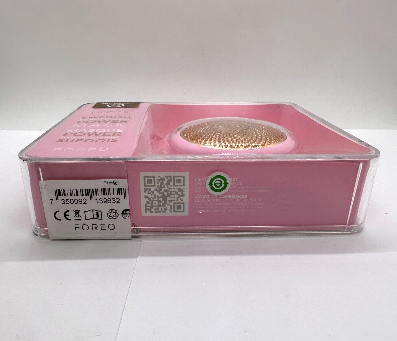 New Foreo UFO 2 Thermo LED Smart Facial Mask – Pearl Pink (READ)