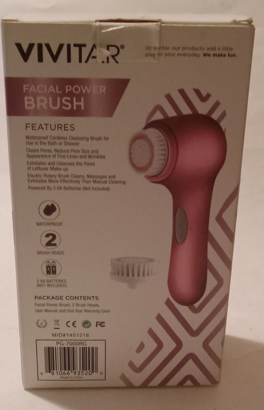 Vivatar Simply Beautiful (Facial Power Brush) Metalic Serie – Silver NEW in BOX