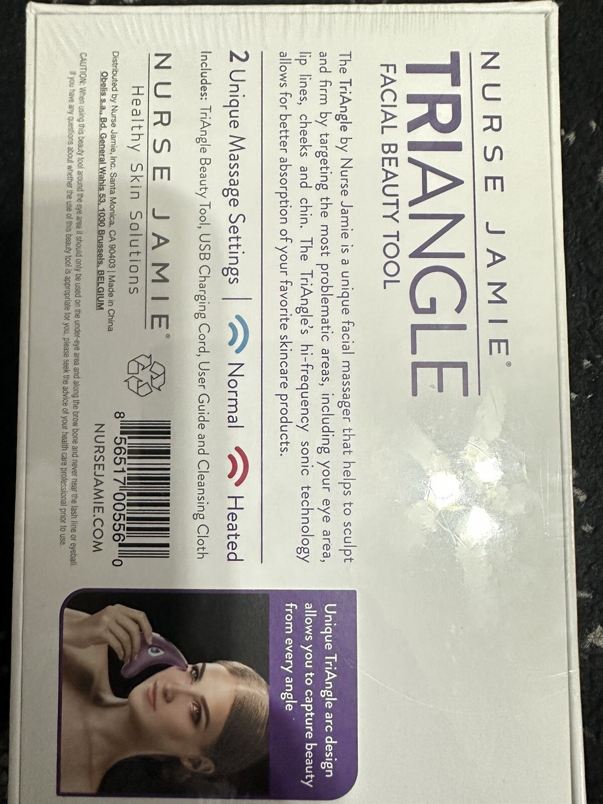 Nurse Jamie Triangle Handheld Lightweight Facial Beauty Tool Brand New