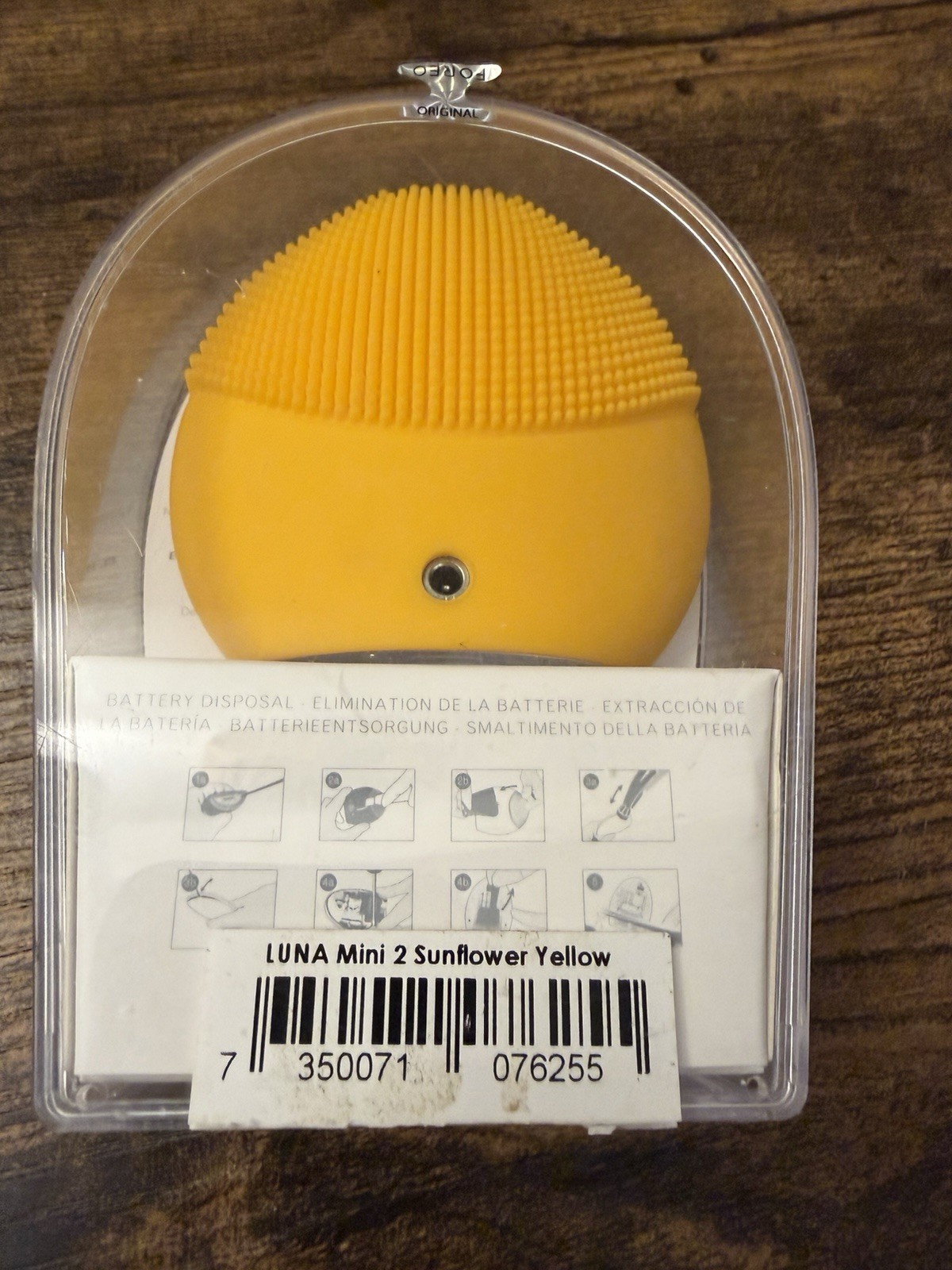 FOREO LUNA Mini 2 Silicone Facial Cleanser Yellow Tested Working