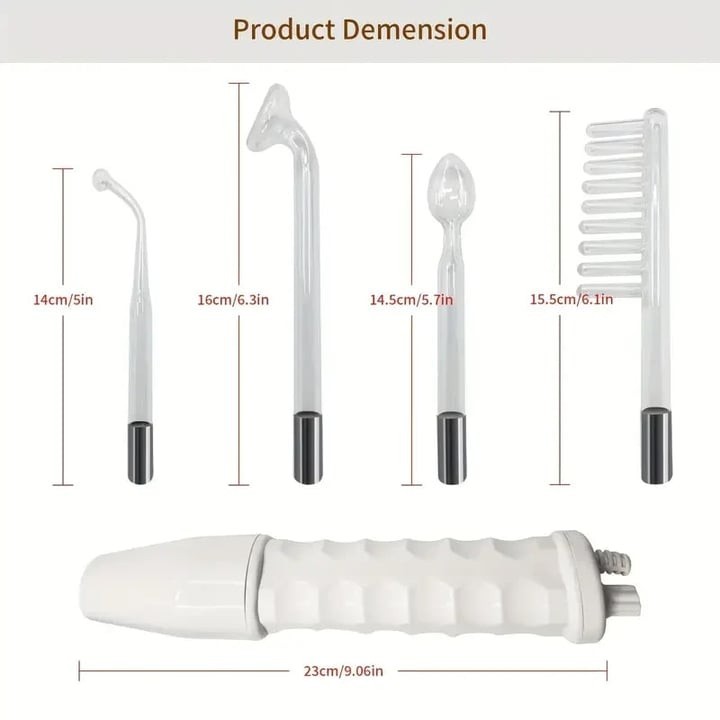 1pc Portable High Frequency Facial Wand Neon Light Skin Care Beauty Device US
