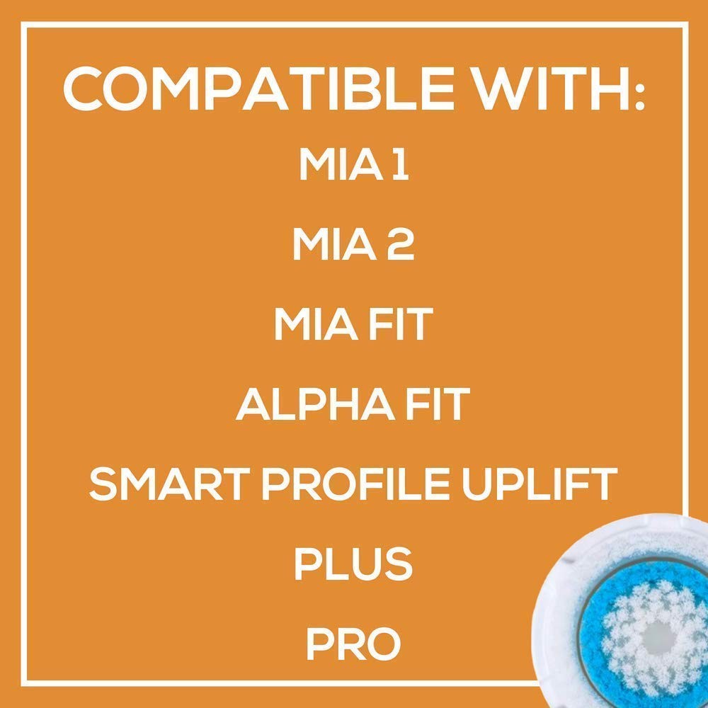 Brush Head Replacements Compatible with Clarisonic Mia 1, Mia 2, Mia Fit, Alp…