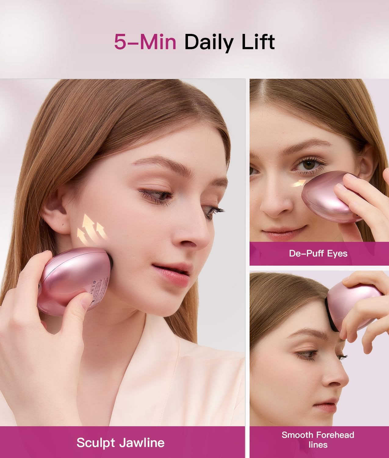Microcurrent Facial Device, Face Sculpting Tool for Instant Lift &Amp; Contour,