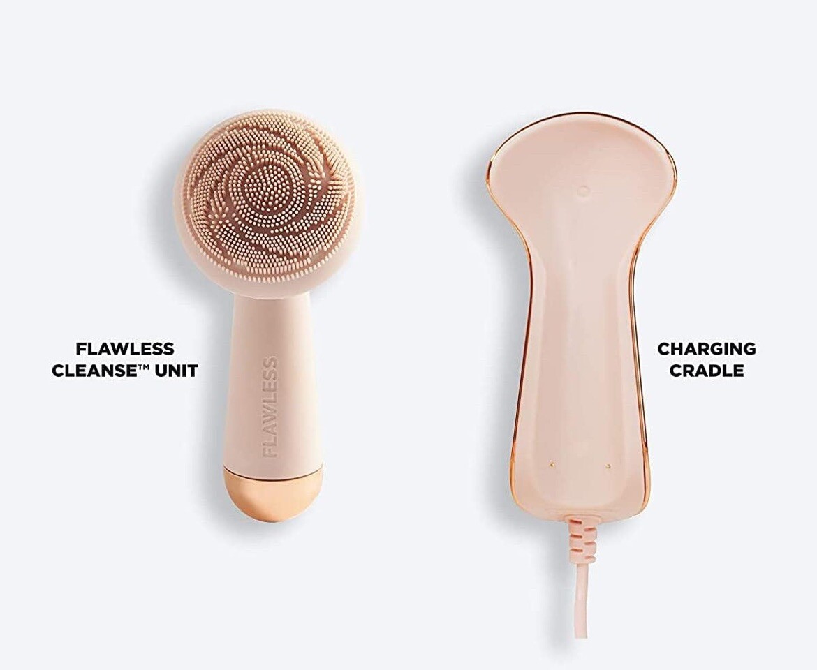 Flawless facial spinning cleanser & massager & Ponds clarant B3 dark spot lotion
