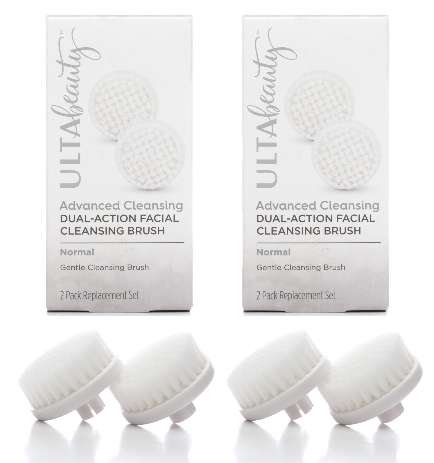ULTA Beauty Advanced Cleansing Dual-Action Facial Cleansing Brush Head – 12 Pack