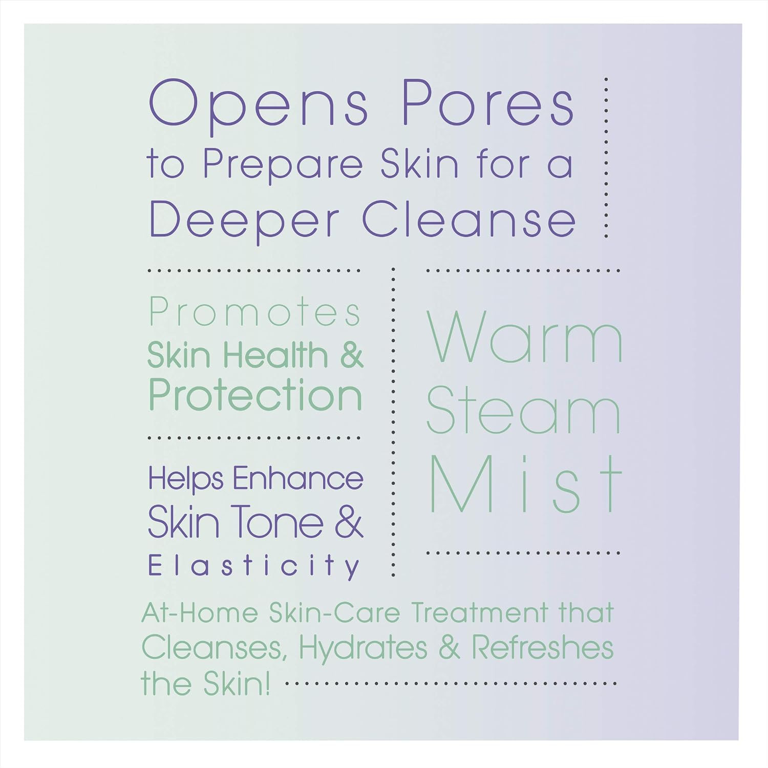 True Glow by Gentle Mist Moisturizing Facial Steamer with Cleansing Brush