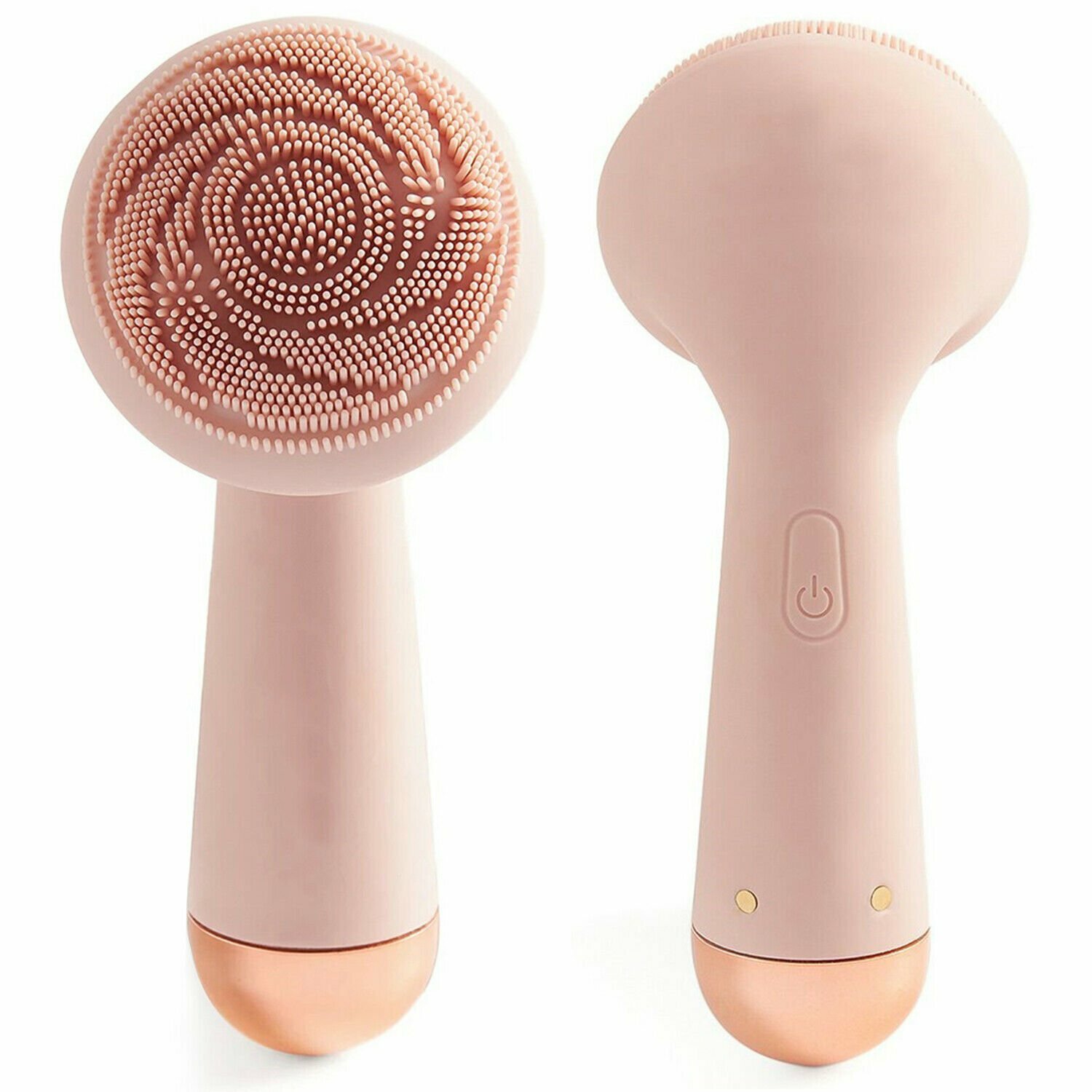 Ultimate Silicone Face Scrubber and Cleanser with Charging Cradle – Rose Gold