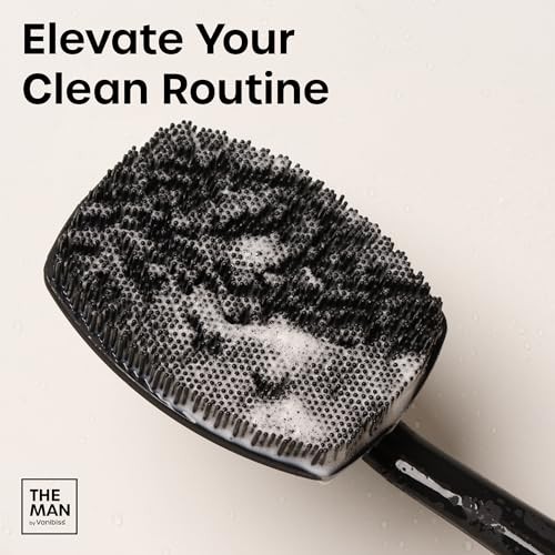 Men’s Silicone Face Scrubber – Gentle Exfoliator Face Back Scrubber