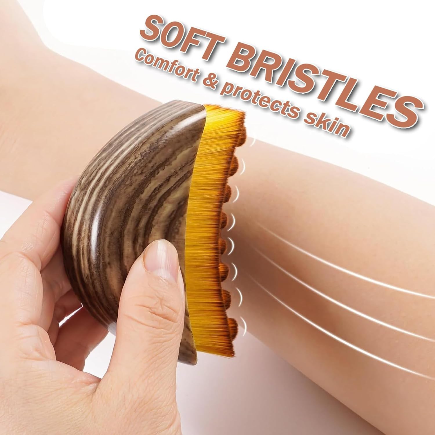 Lymphatic Face Brush for Gua Sha Facial Contouring & Jawline Sculpting