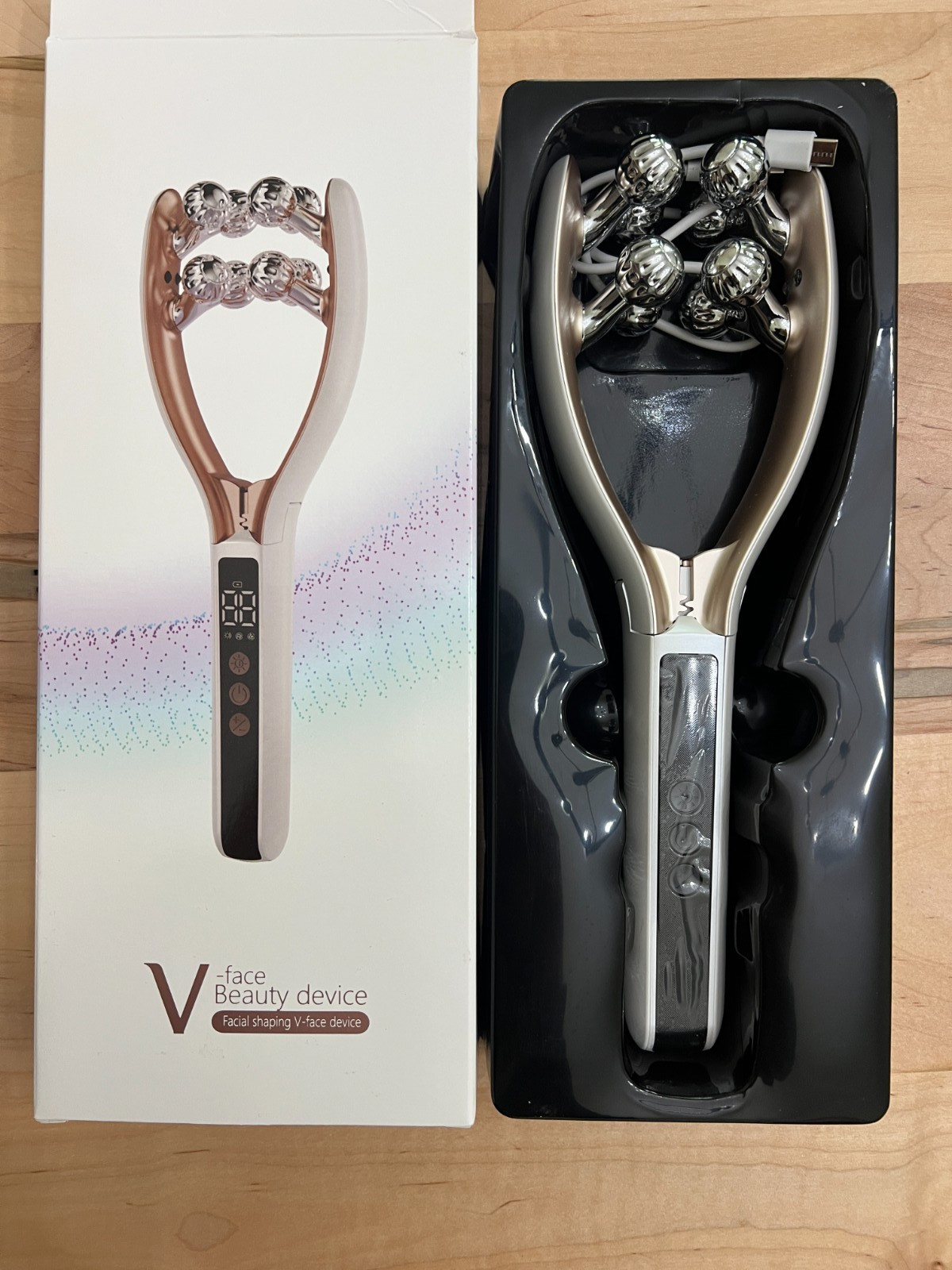 Facial Massager Face and Neck Shaper & Slimmer for Women Korean Skin Care #3089J