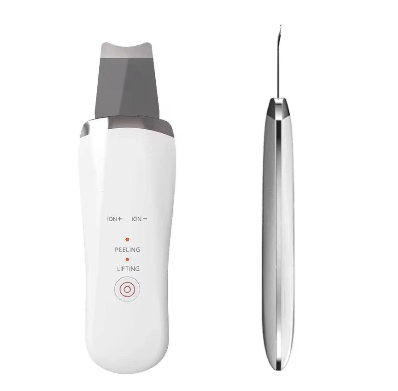 Skin Scrubber Face Spatula – Pore Cleaner & Blackhead Remover Tool, 4 Modes, Whi