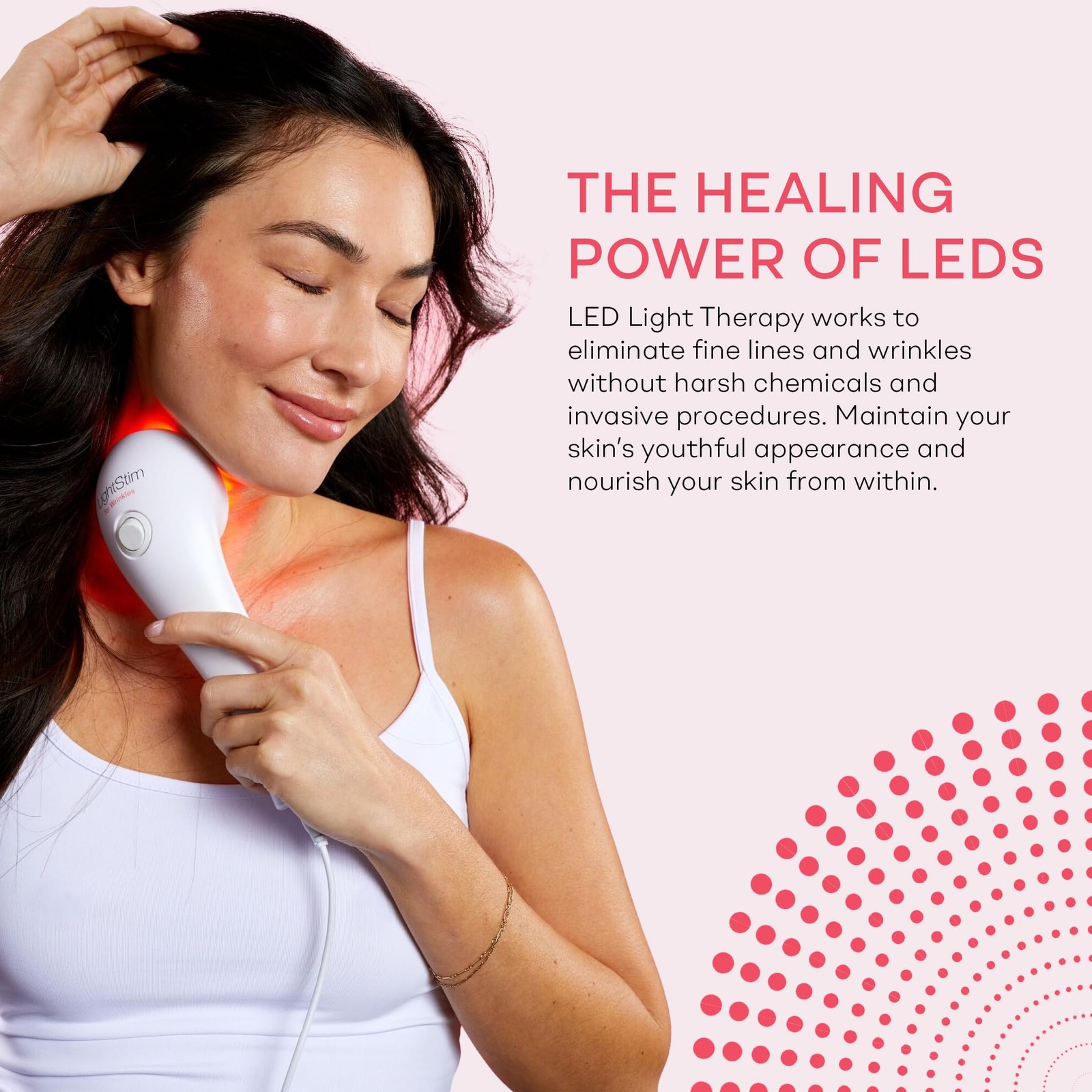 LightStim for Wrinkles LED Red Light Therapy with 72 LEDs