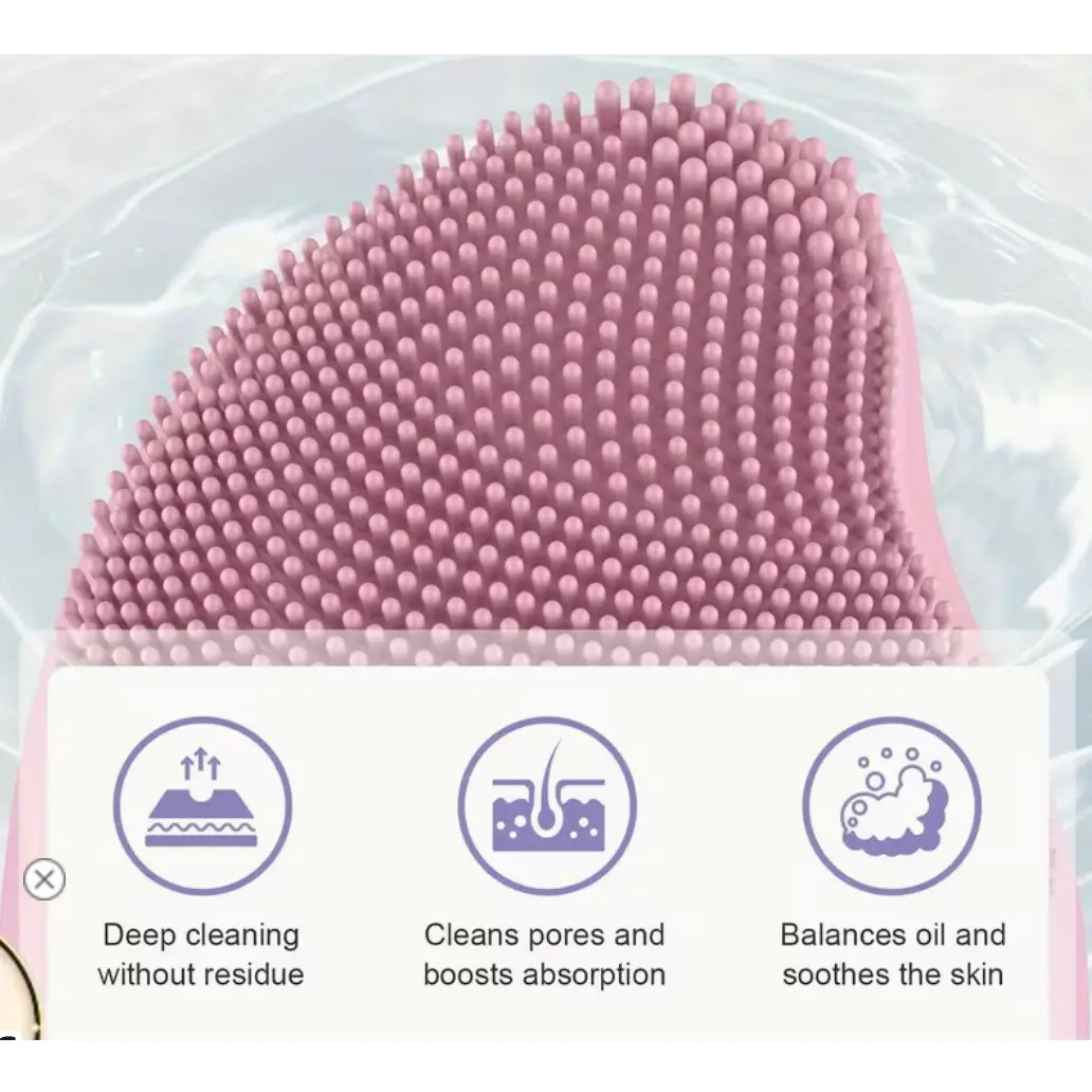 Upgraded Electric Facial Cleansing Brush, Eye Temperature Massage