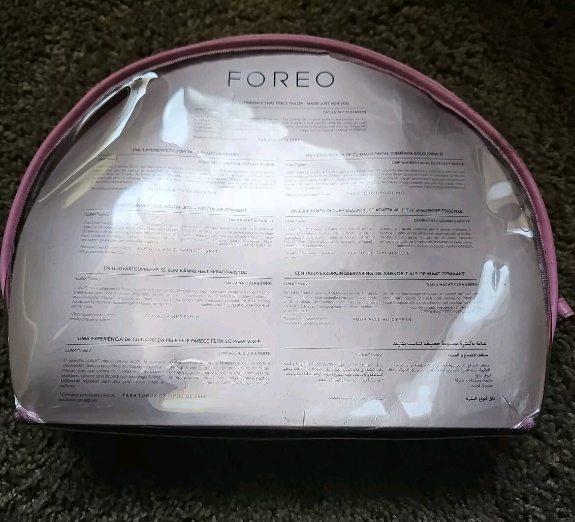 Foreo Luna Mini2 Facial Cleansing Brush Ready To Go Collection Carry Travel Case