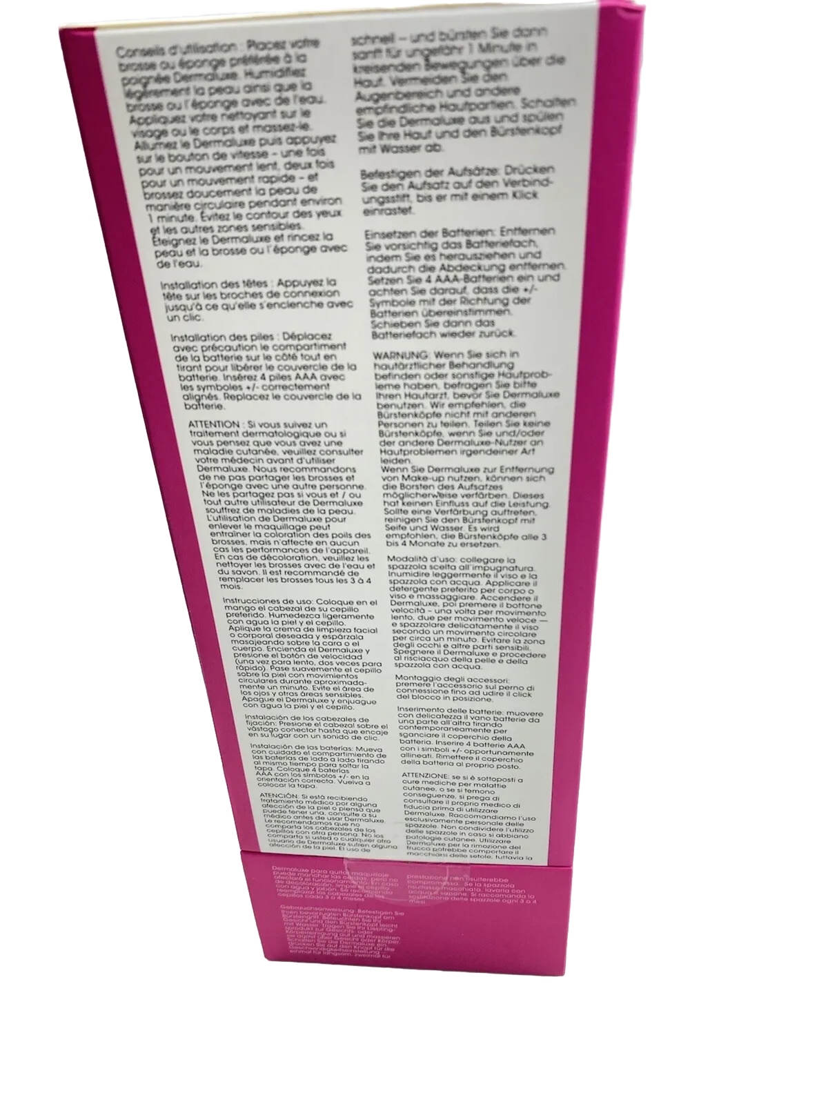Derma Luxe Advanced Cleansing Brush – 2 Speeds, 4 Heads for Deep Skin Care! New