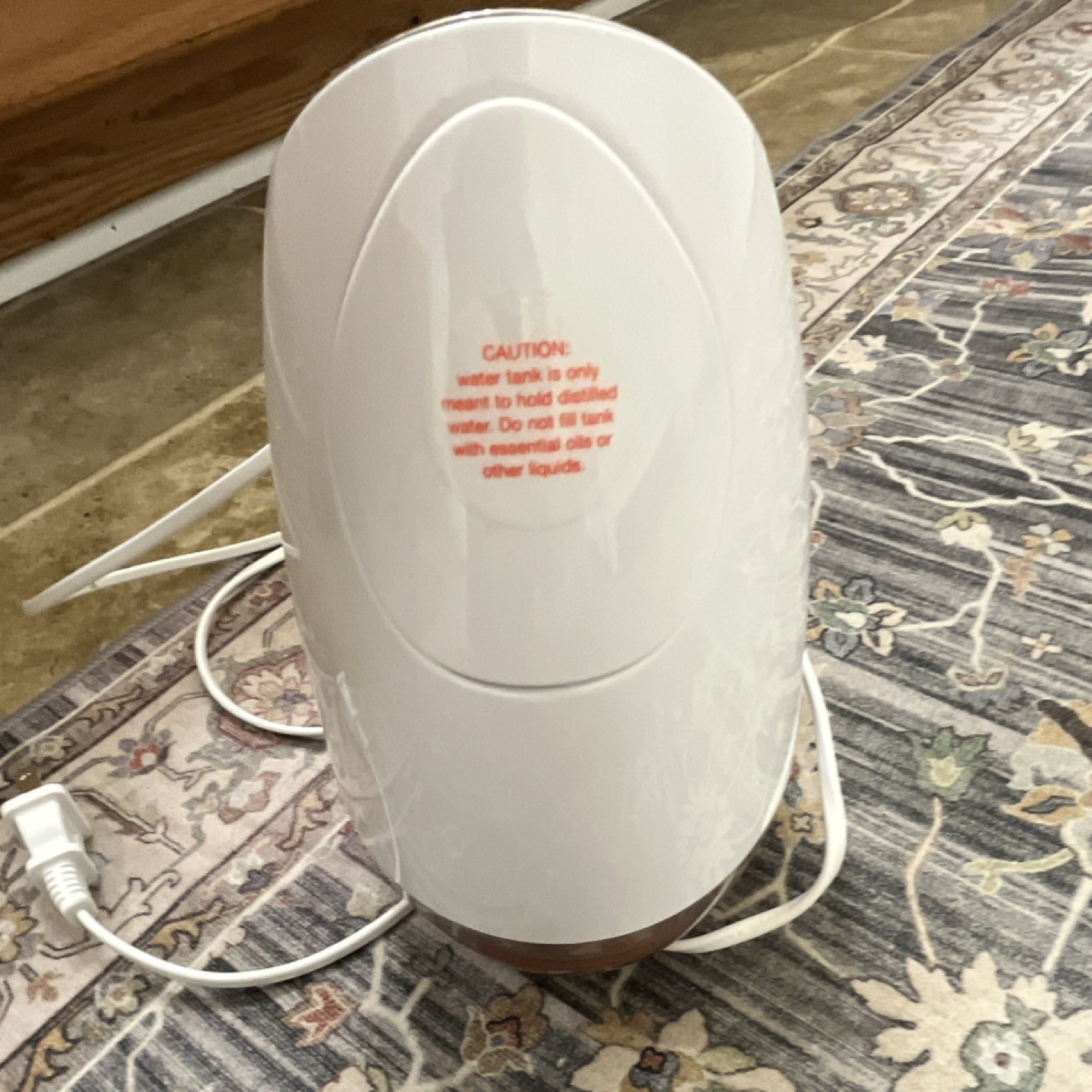 Vanity Planet Facial Steamer Corded Electric Plastic White/Rose Gold
