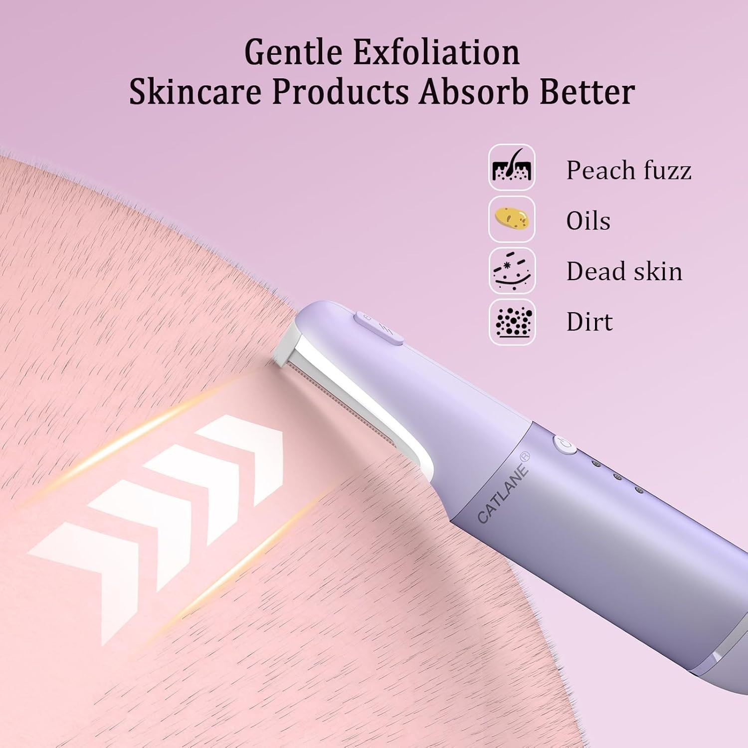Dermaplane Razor for Women Face, Dermaplaning Tool for Face, Sonic Exfoliatio…