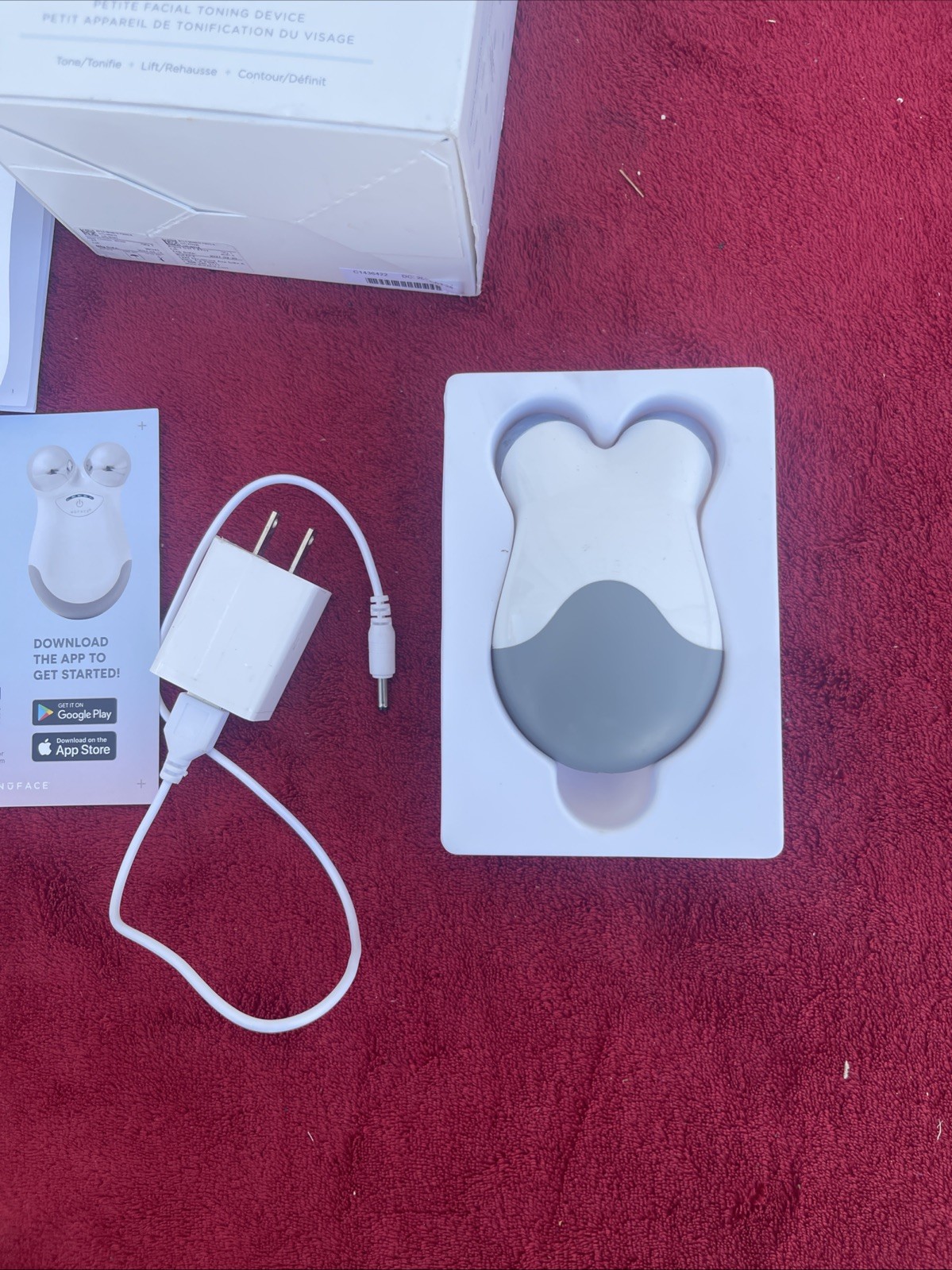 NuFACE MINI Facial Toning Device White Tone Lift Contour