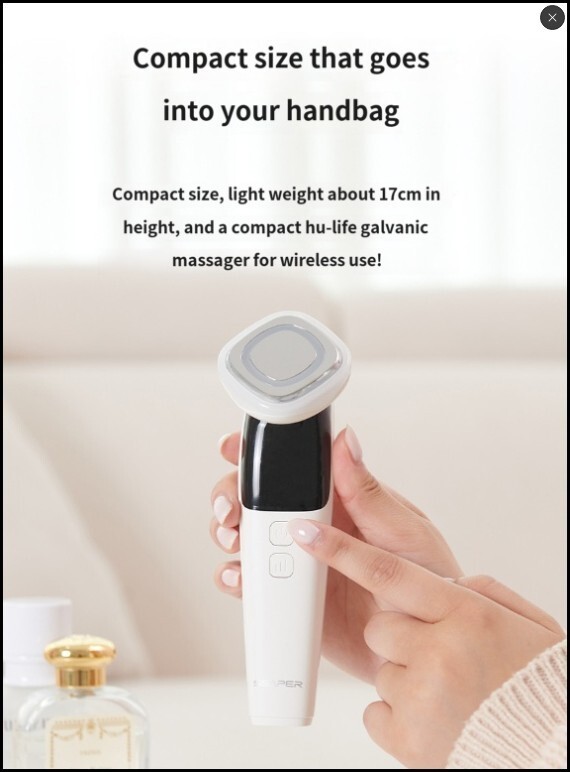 K-Beauty Shepher Galvanic Face Massager Boosts Skincare Absorption & Firmness