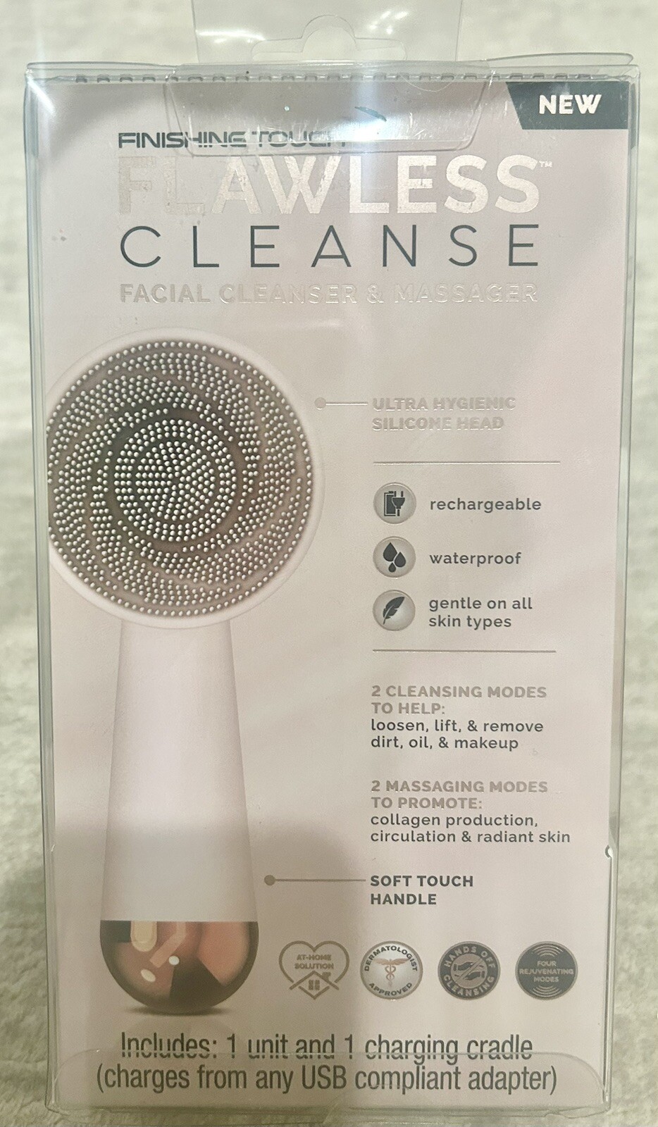 Flawless facial spinning cleanser & massager & Ponds clarant B3 dark spot lotion