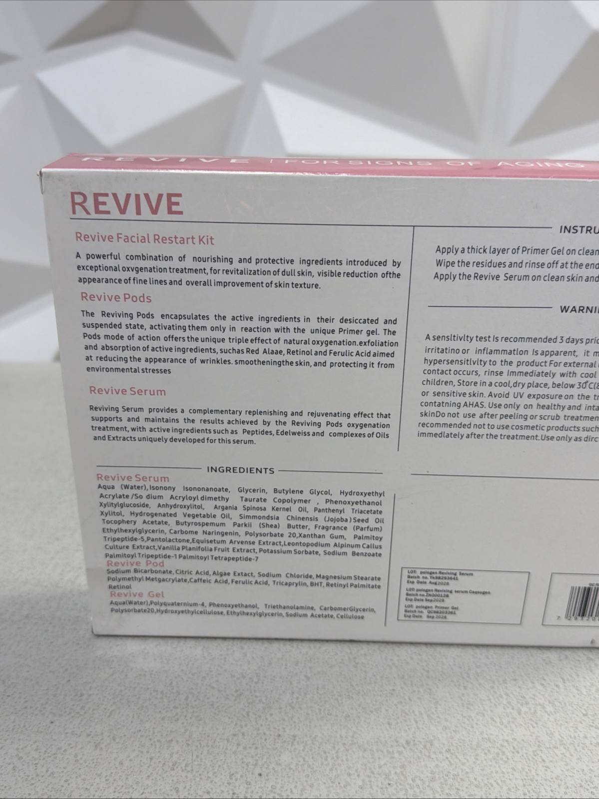REVIVE FACIAL RESTART KIT