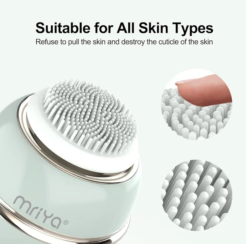 UV-C Sonic Facial Cleansing Brush Kit Wireless Charging Face Cleanser