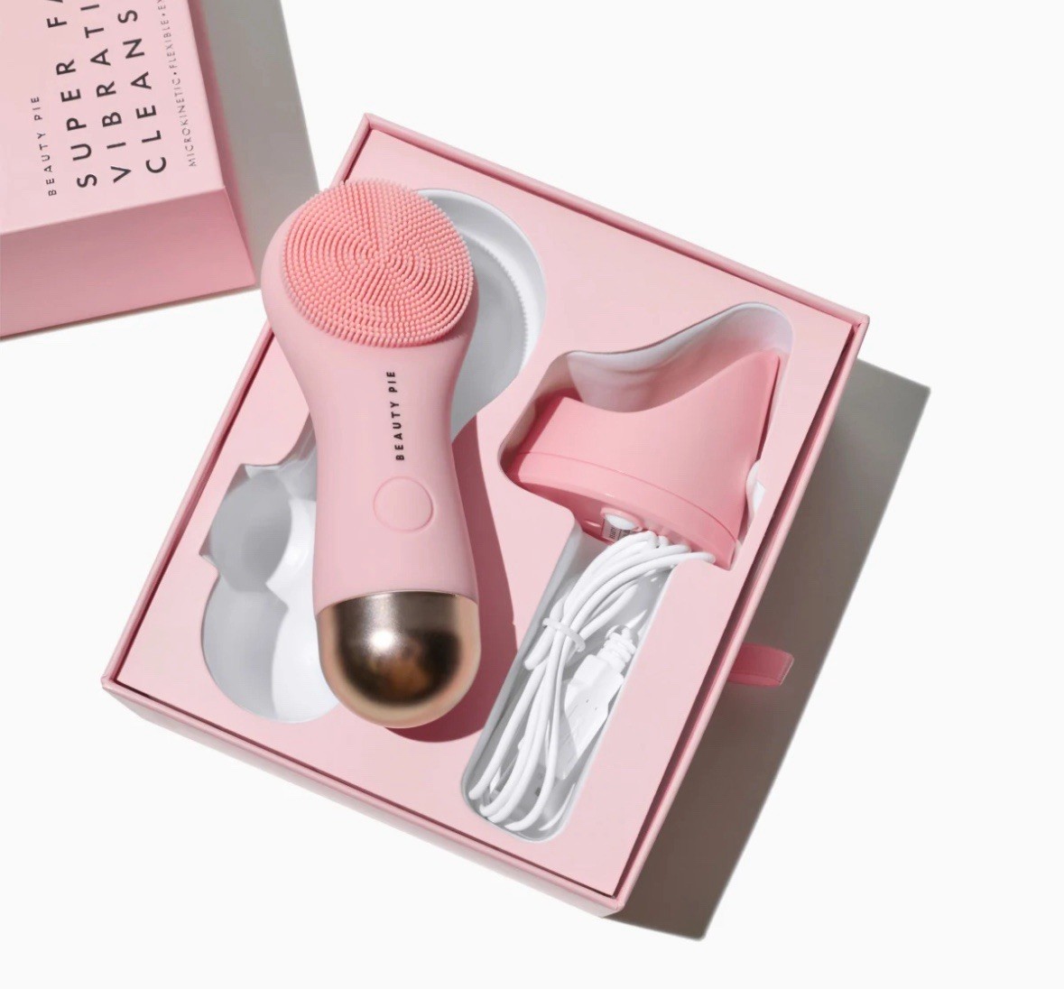 Beauty Pie – Super Facial Vibrating Cleansing Brush (Pink)