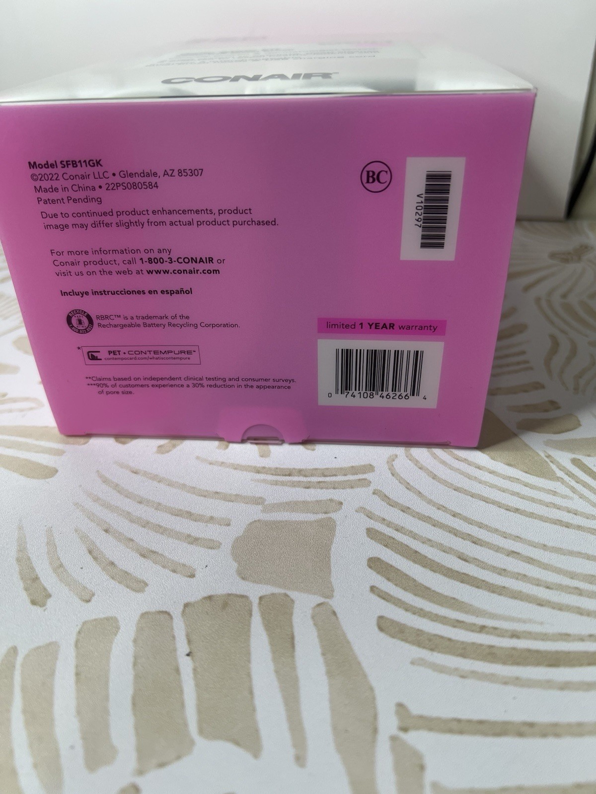 skn by conair Daily Glow Facial Cleansing Brush, All-in-One Facial Brush Include