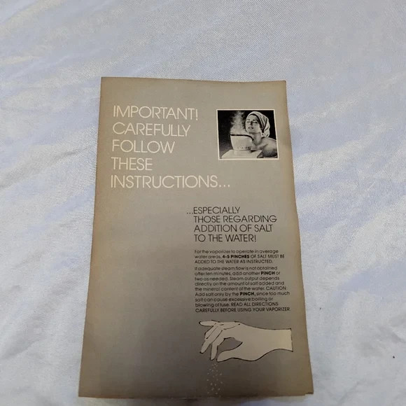 Vtg The Steam Facial by Kaz Pore Cleansing Facial Steamer & Room Humidifier Work