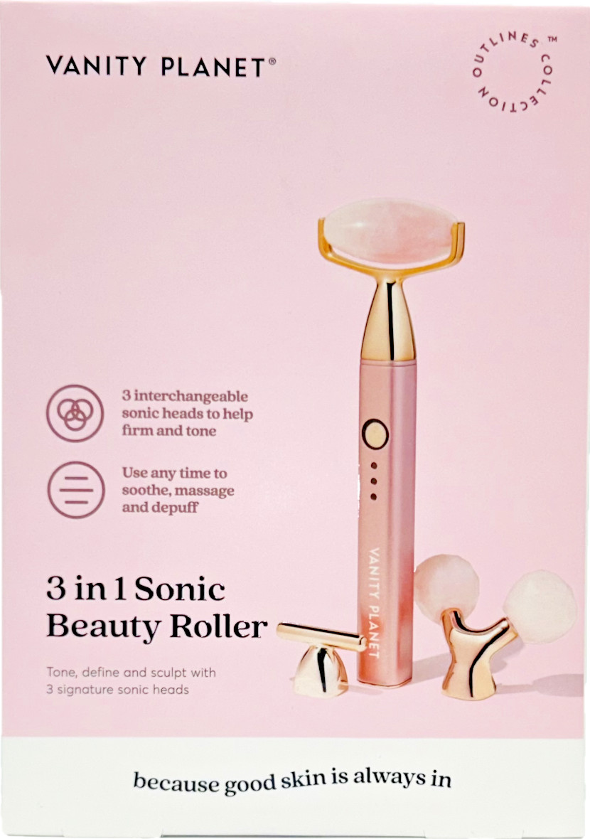 3-in-1 Sonic Beauty Roller – Pink