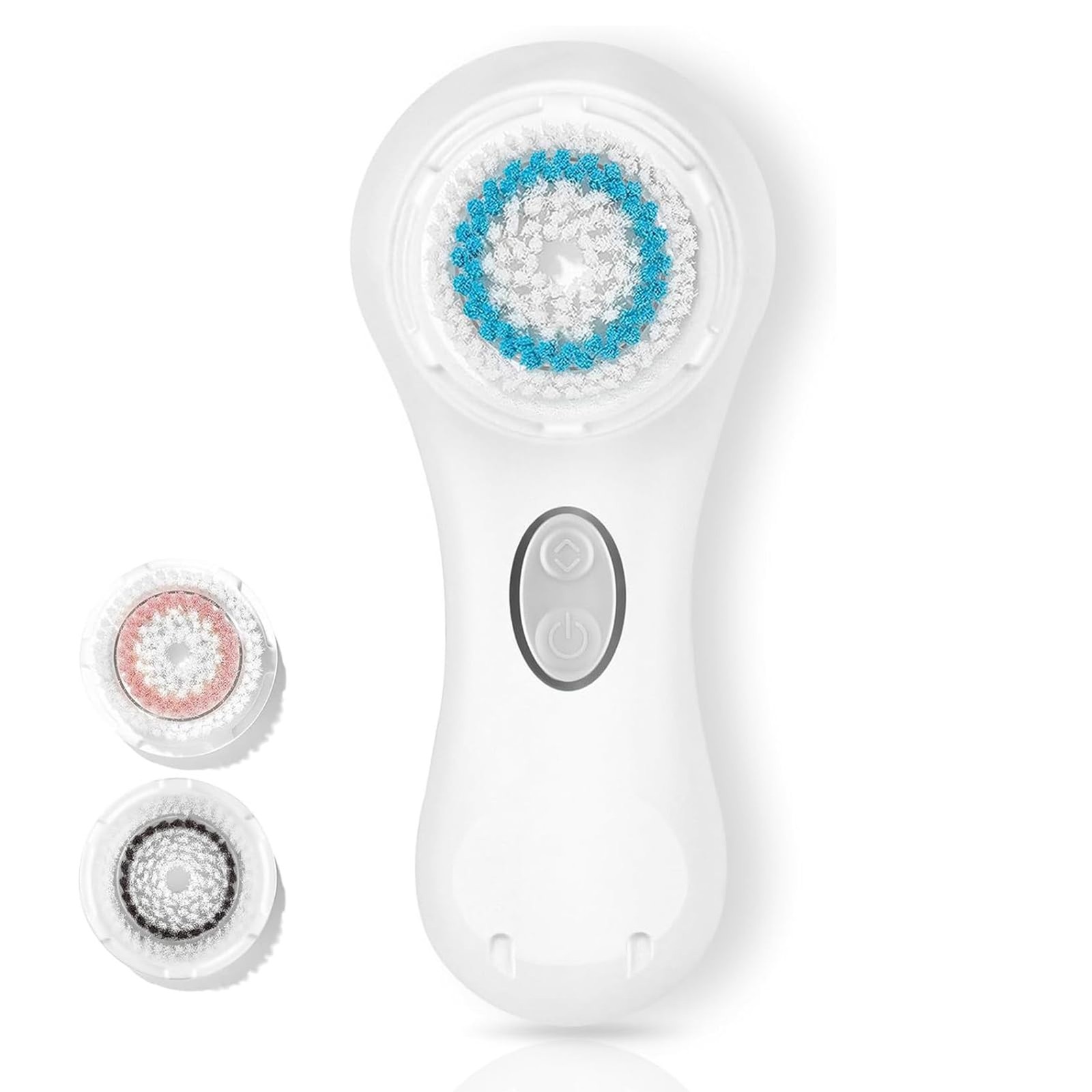 Cleansing Brush, No Rotation, Vibrating Rechargeable Scrubber Exfoliator, 2 S…