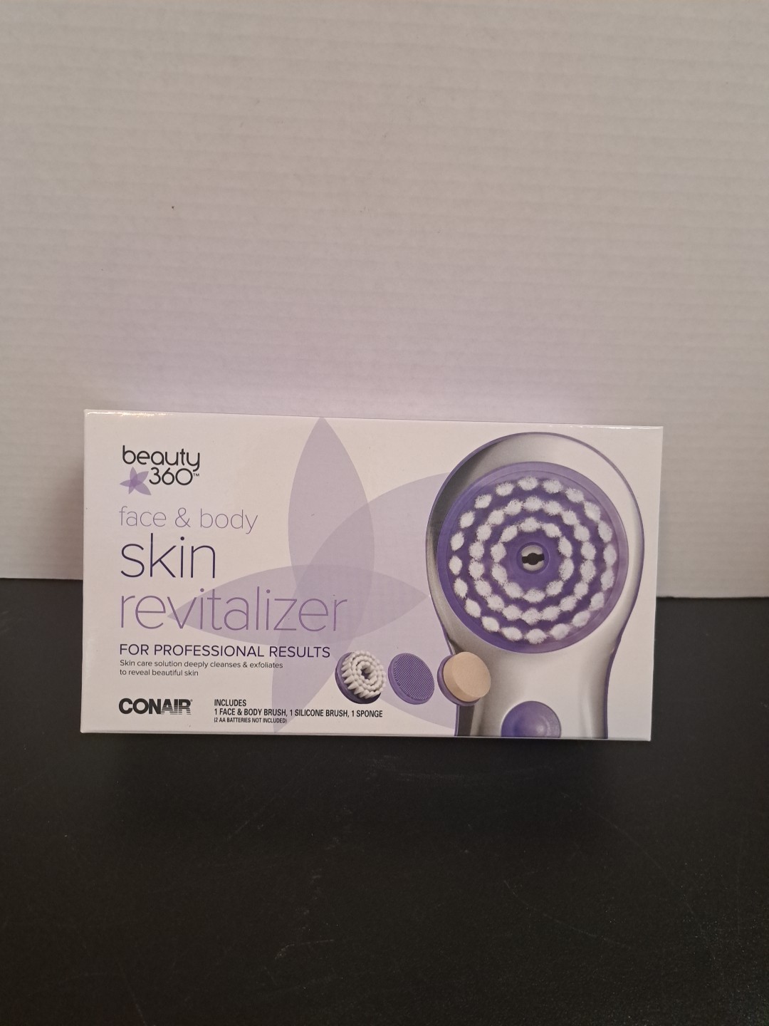 Beauty 360 – Battery Powered Face Body Cleansing Exfoliating 3 Brushes