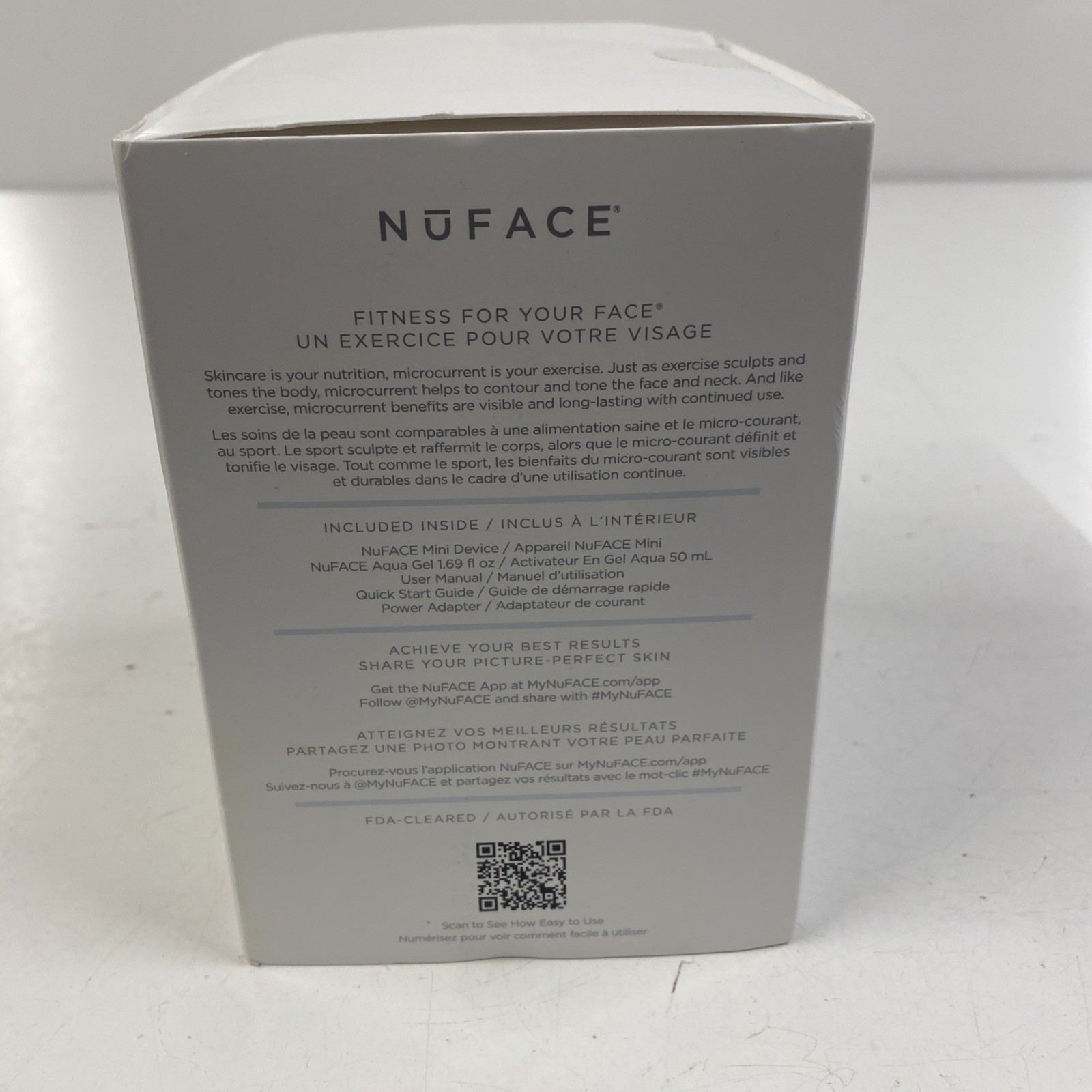 NUFACE MINI Petite Facial Toning Device SEALED with Aqua Gel Activator Included
