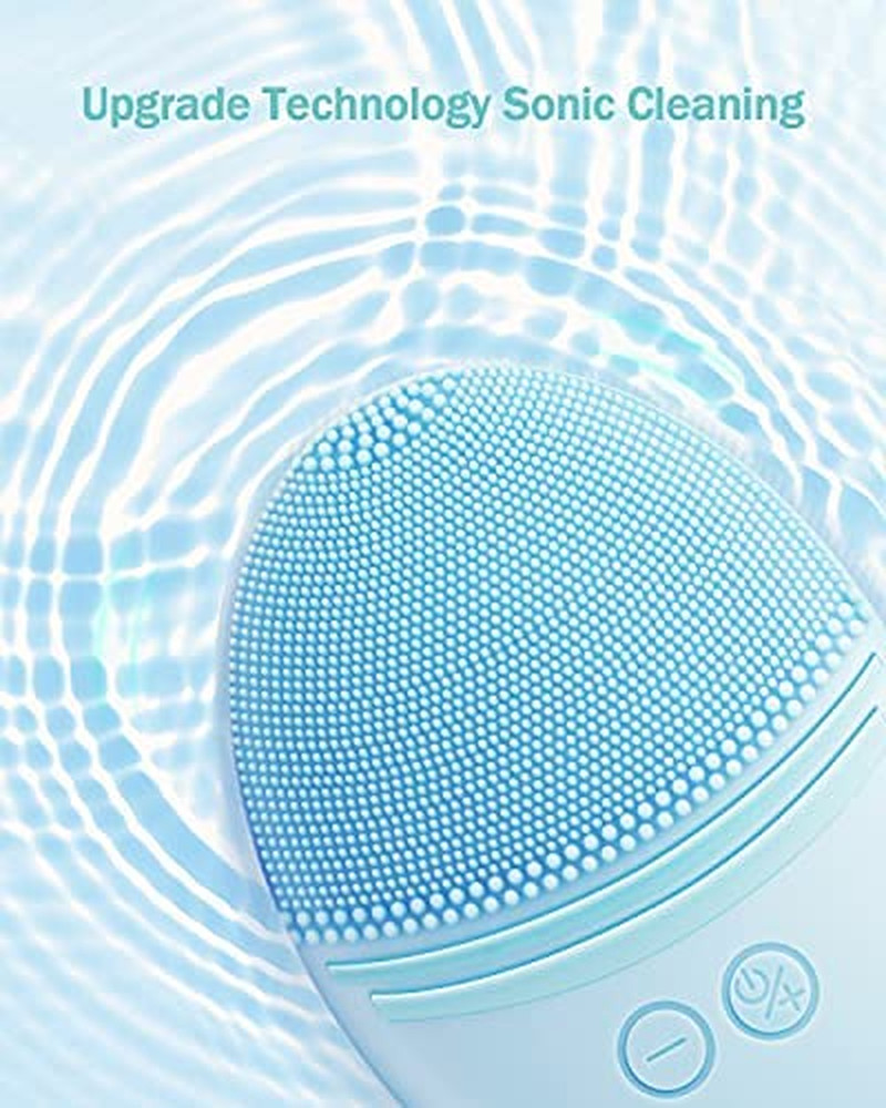 Facial Cleansing Brush, Waterproof Sonic Vibrating Face Brush for Deep Cleansing