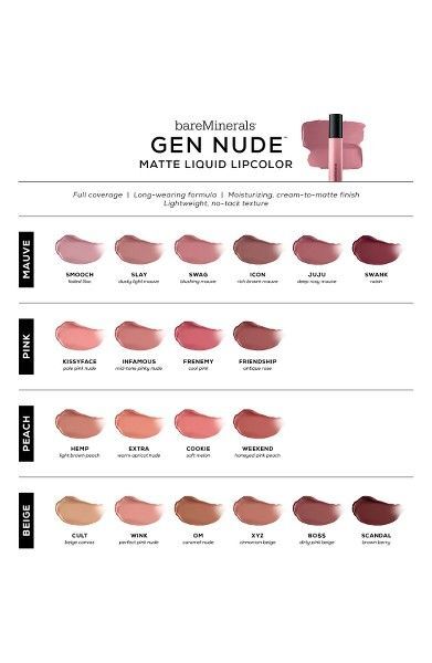 Bareminerals Gen Nude Matte Liquid lip color 4ml Full Size- Pick Your Color NIB
