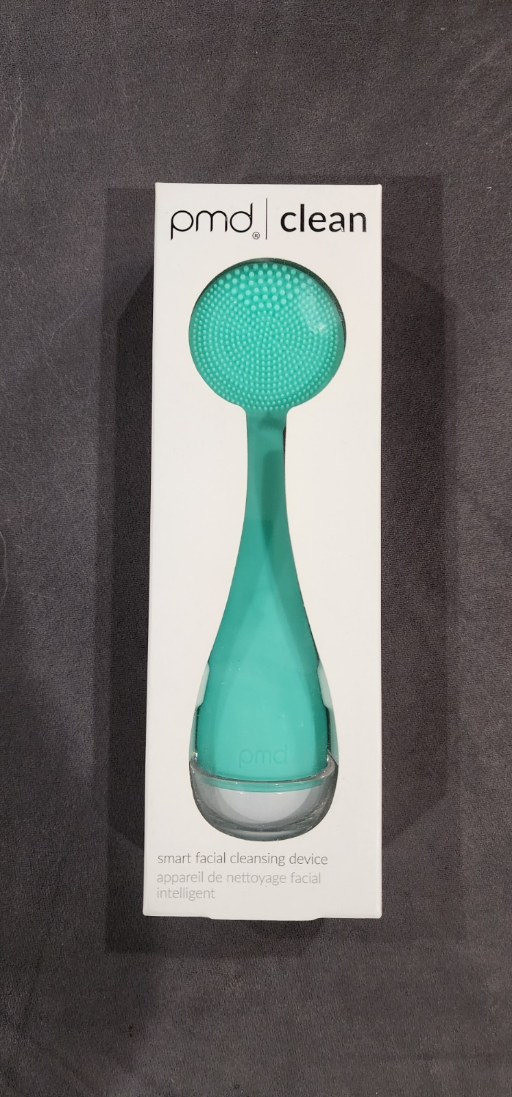 PMD Clean Electric Facial Brush Teal Waterproof Soft Silicone Ergonomic 4 Speeds
