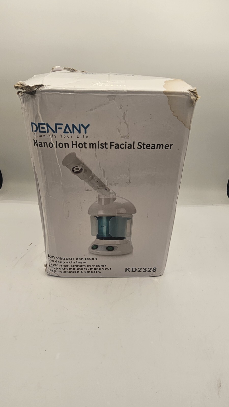 Facial Steamer – DENFANY Nano Ionic Face Steamer with Extendable 360° Rotat