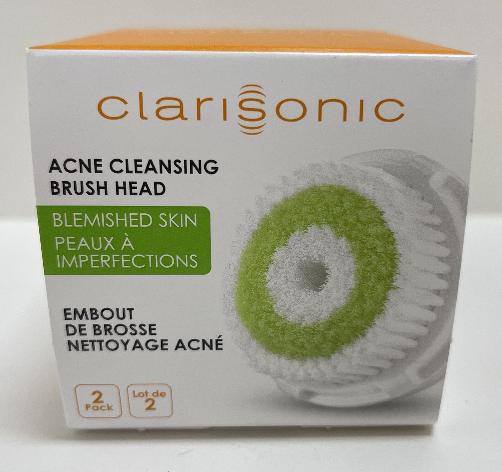 Clarisonic 2 Pack of Acne Cleansing Brush Heads Replacements