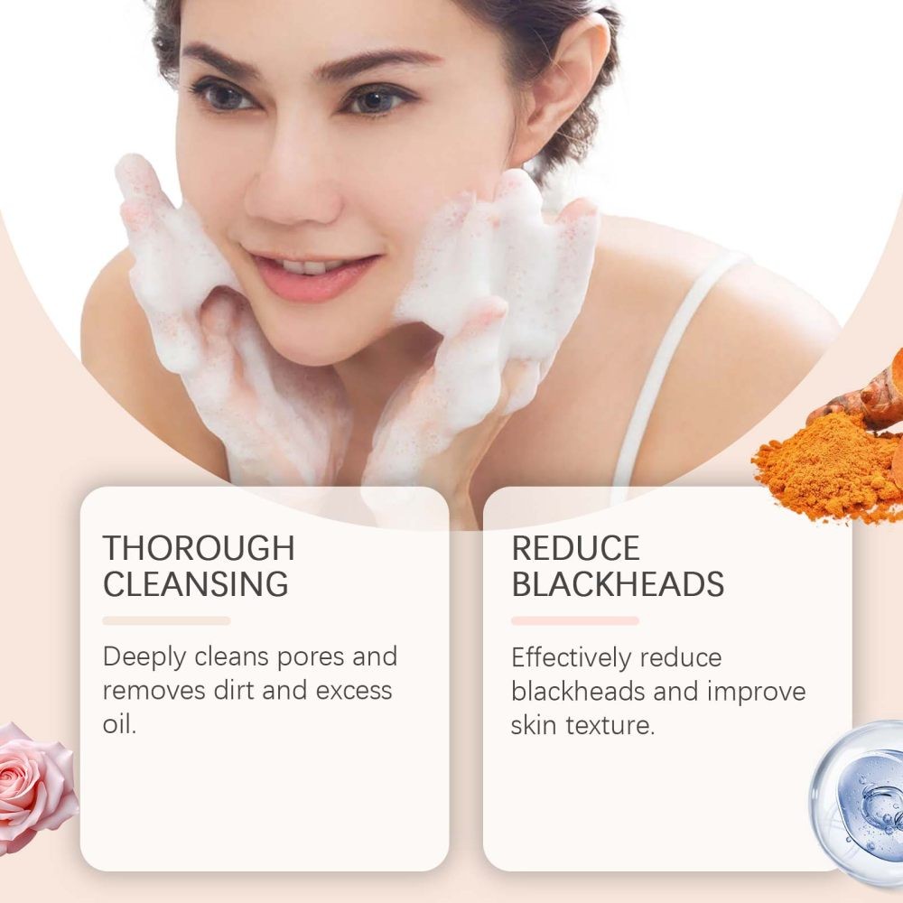 Turmeric Pore Firming Cleanser Cleansing Facial Grease Skin