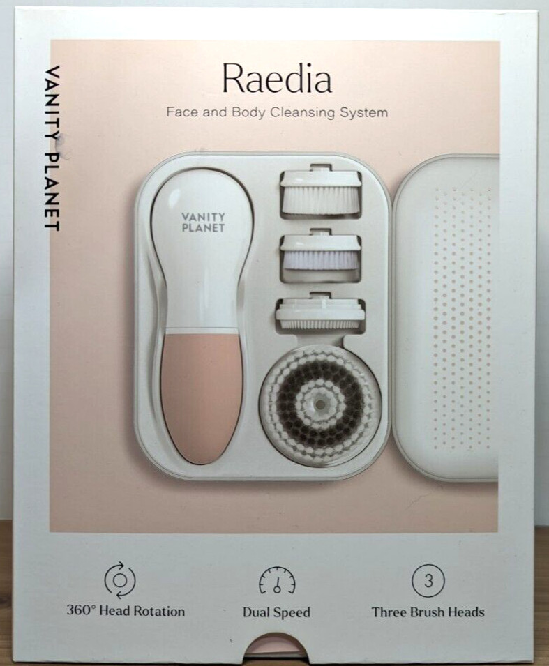 **NEW** Vanity Planet Raedia Face & Body Cleansing System Dusty Pink