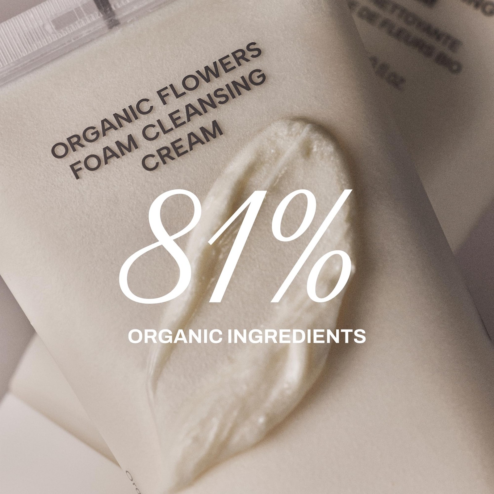 Whamisa Organic Flowers Foam Cleansing Cream, 1 Count (Pack of 1), White