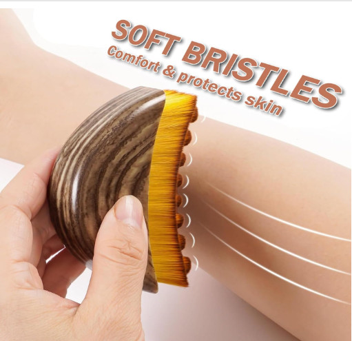 Ergonomic Lymphatic Face Brush for Jawline & Chin Sculpting