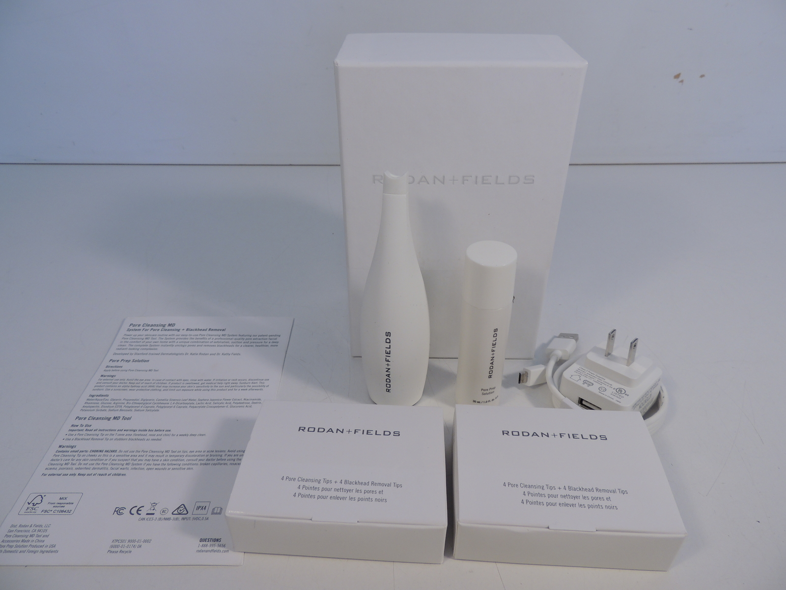 Rodan and Fields Pore Cleansing MD System Blackhead Removal Used Once New Tips