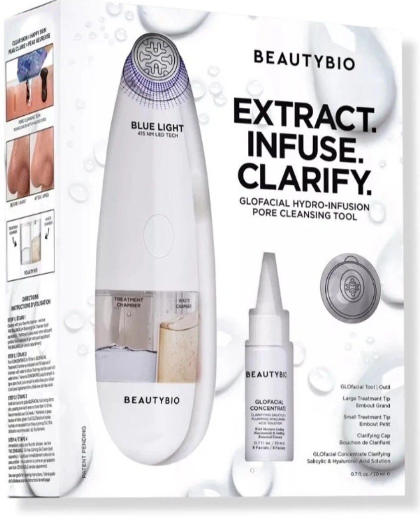 BeautyBio GLOfacial Hydro Infusion Pore Cleansing Bundle NIB Full Set Sealed!!!