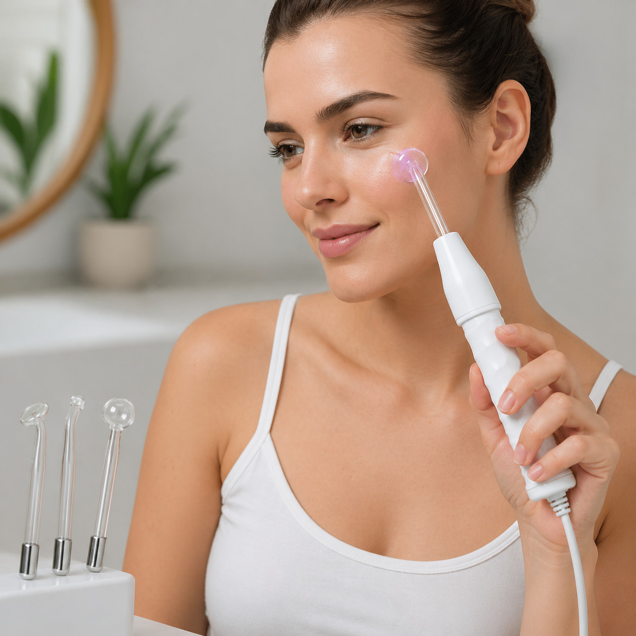 4-in-1 High Frequency Facial Wand 120KHz Skin Care Machine Acne Spot Treatment