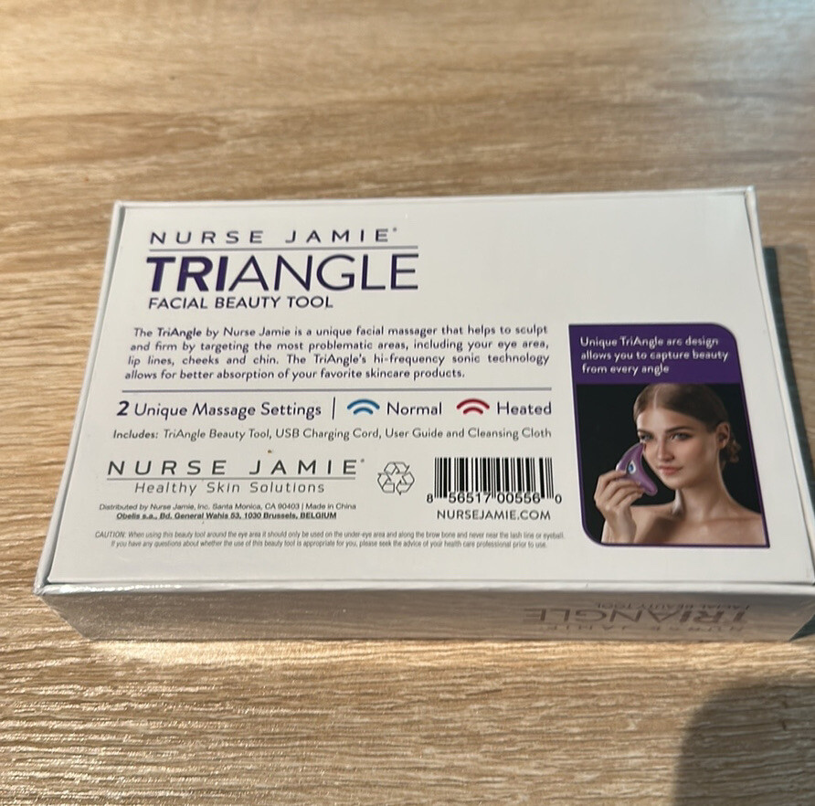 Nurse Jamie TRIANGLE Facial Beauty Tool Sculpting Firming Sonic Face Massager