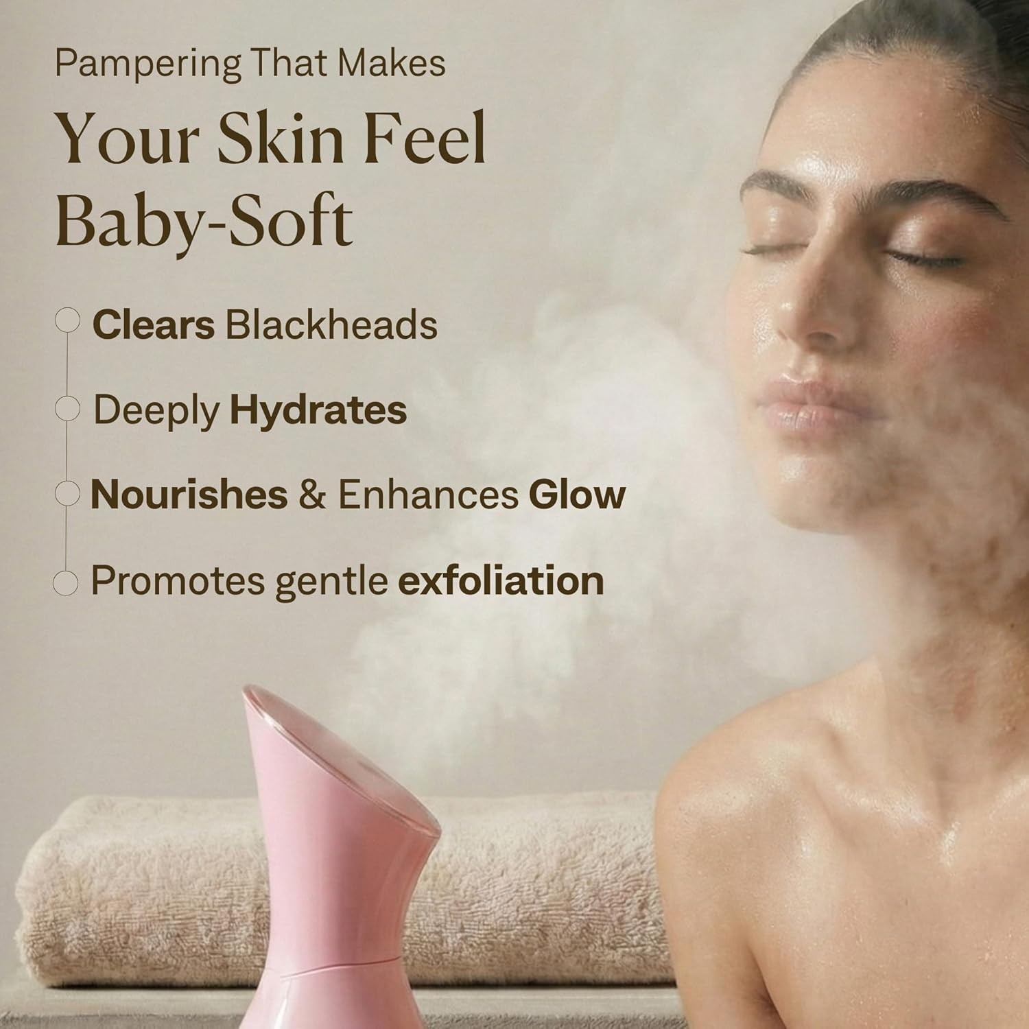 Facial Steamer Spa Kit with Towel Warmer 17 Tools