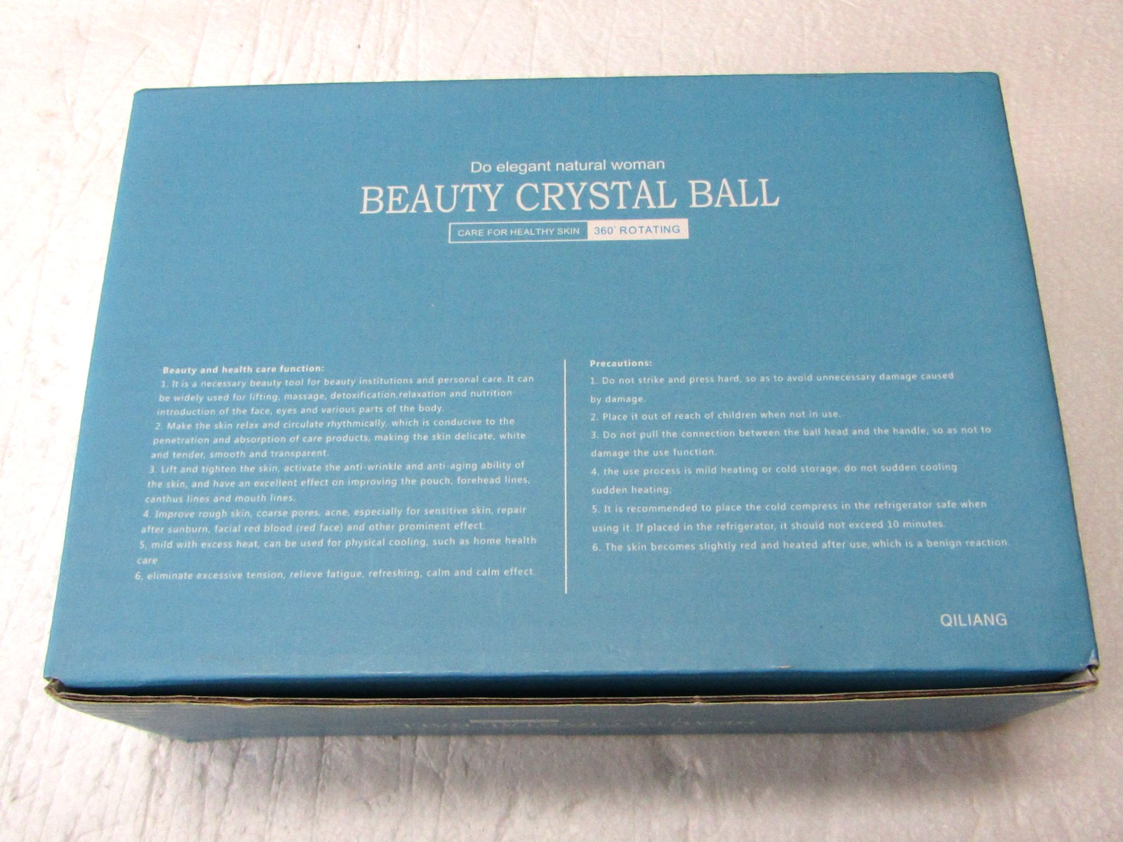 Ice Roller For Face Depuffer Crystal Ball Facial Massage Eye Skin Care 2 Pc. Kit