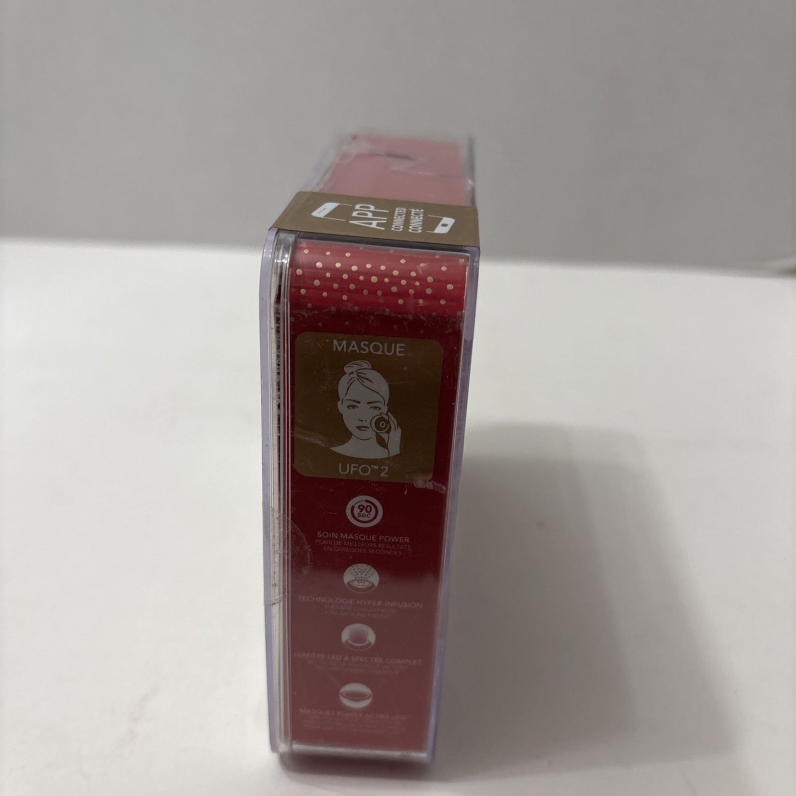 FOREO UFO 2 Heated LED Power Mask Light Therapy Device – Fuchsia – Case Wear New