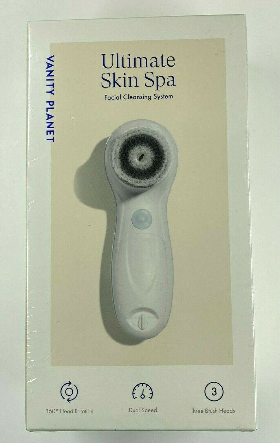 NEW Vanity Planet Ultimate Skin Spa Facial Cleansing System 3 Brushes – Cordless